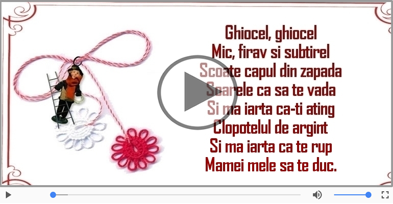 Felicitari muzicale de 1 Martie - Pentru mama: 1 Martie Fericit!