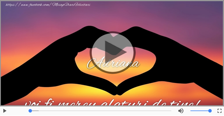 Felicitari muzicale de dragoste - I love you Adriana! - Felicitare muzicala