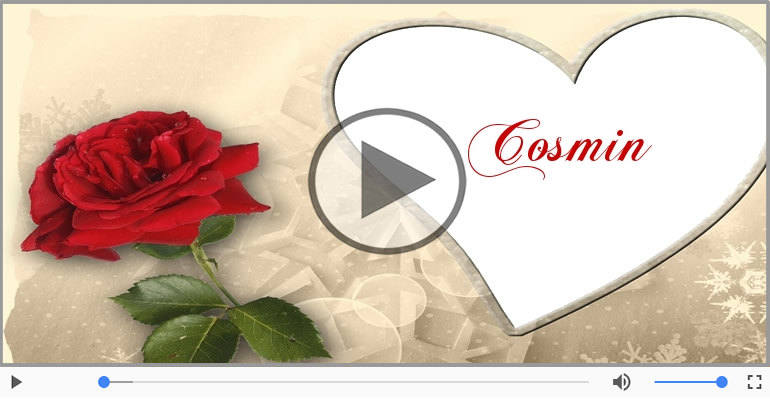 Felicitari muzicale de dragoste - I love you Cosmin! - Felicitare muzicala