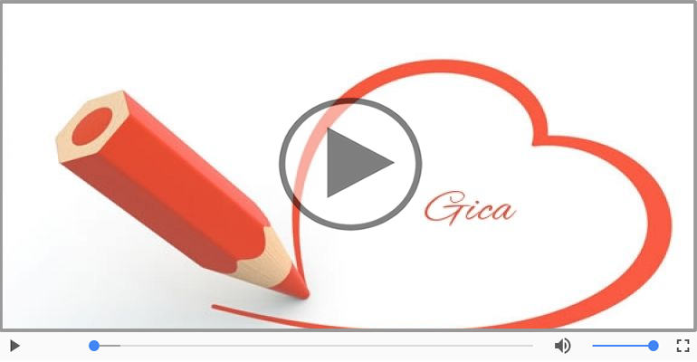 Felicitari muzicale de dragoste - I love you Gica! - Felicitare muzicala