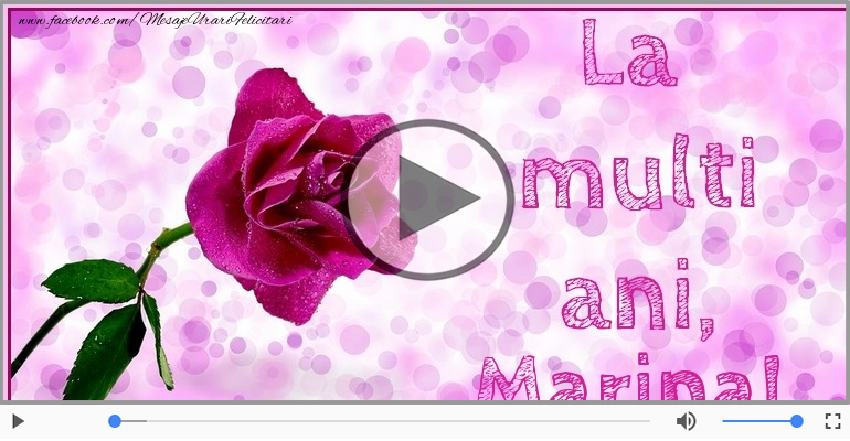 Felicitare muzicala - Happy Birthday Marina!