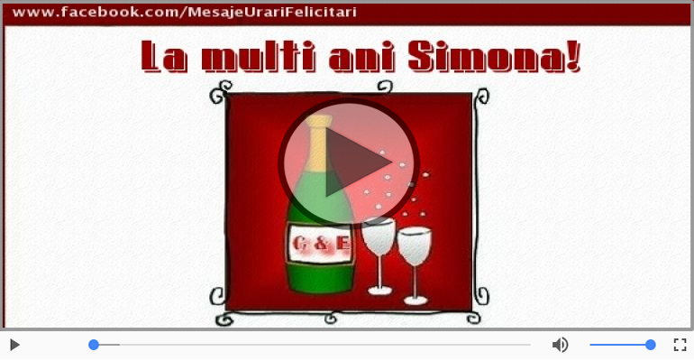 Felicitari muzicale de la multi ani - Simona, La Multi Ani!