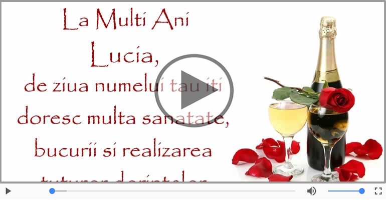 Felicitari muzicale de Sfanta Lucia - La multi ani de Sfanta Lucia!