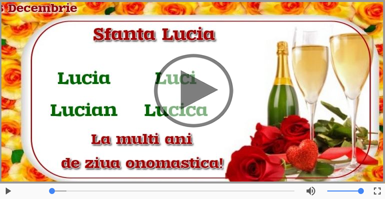 Felicitari muzicale de Sfanta Lucia - Felicitari de Sfanta Lucia