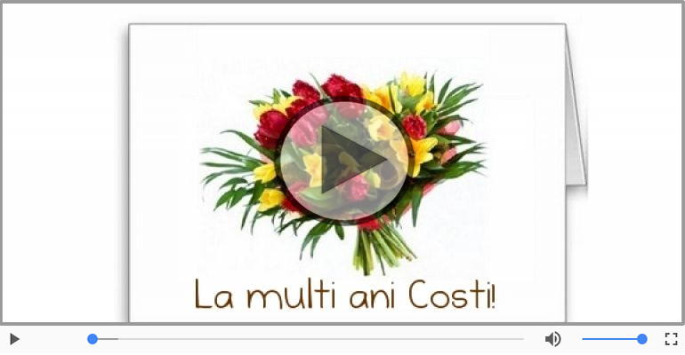 Felicitari muzicale de zi de nastere - Happy Birthday to you, Costi!