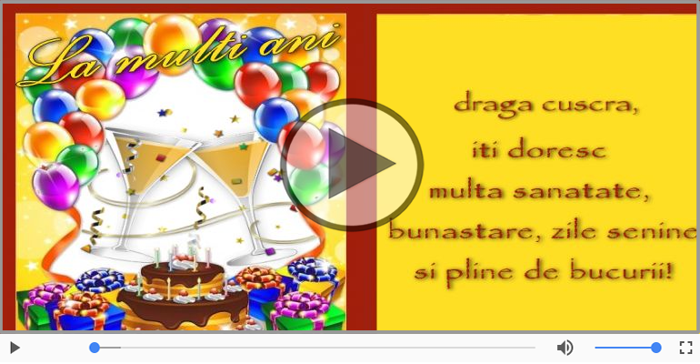 Felicitari muzicale de zi de nastere - Felicitare muzicala - Happy Birthday Cuscra!