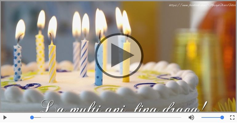 Felicitari muzicale de zi de nastere - Happy Birthday to you, Fina mea!
