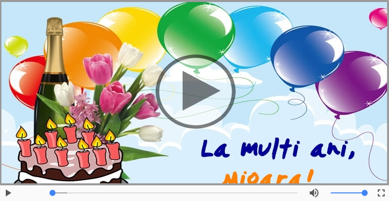 Felicitari muzicale de zi de nastere - La multi ani, Mioara! Happy Birthday Mioara!