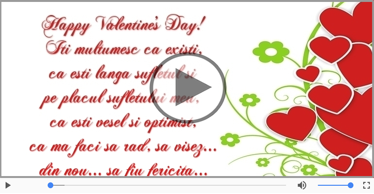 Felicitari muzicale de Ziua îndrăgostiților - Happy Valentine's Day!