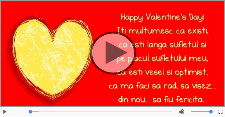 Felicitari muzicale de Ziua îndrăgostiților - Happy Valentine's Day!